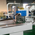 cnc double head mitre UPVC profile cutting saw for PVC shipbuilding door window manufacturing making machine